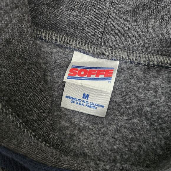 Vtg Notre Dame Hoodie Mens Medium Blue Gray Football Y2K College University - Picture 3 of 9